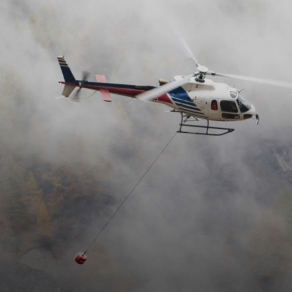 Elicottero durante un’operazione di ricerca